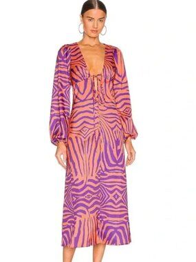 Portia Dress AFRM Zebra